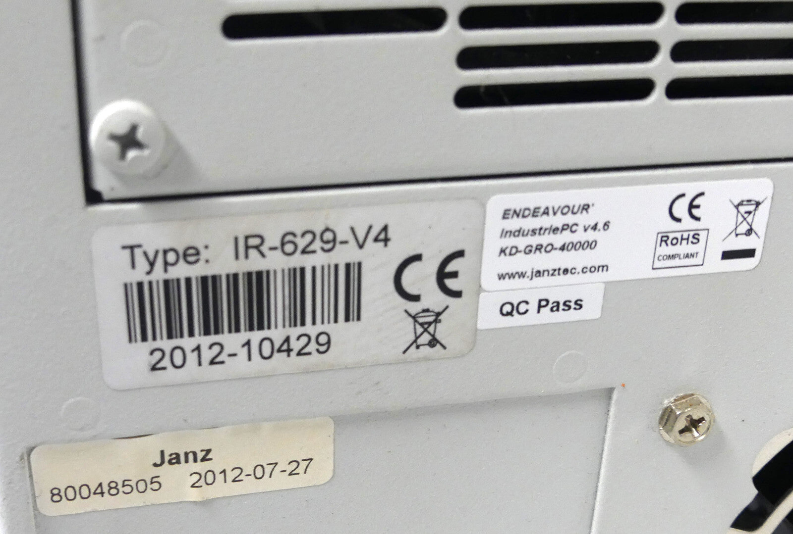 Vision Control Unit KD-GRO-40000 IR-629-V4