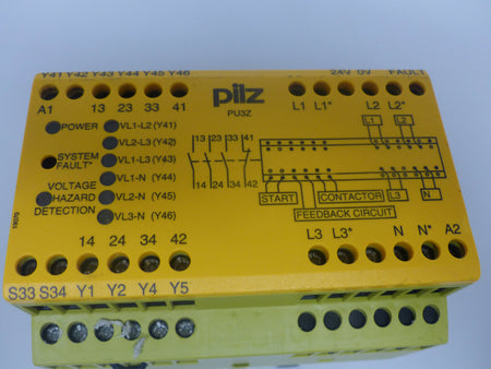 PILZ PU3Z 24VDC 3n/o 1n/c 6so Sicherheit Relais