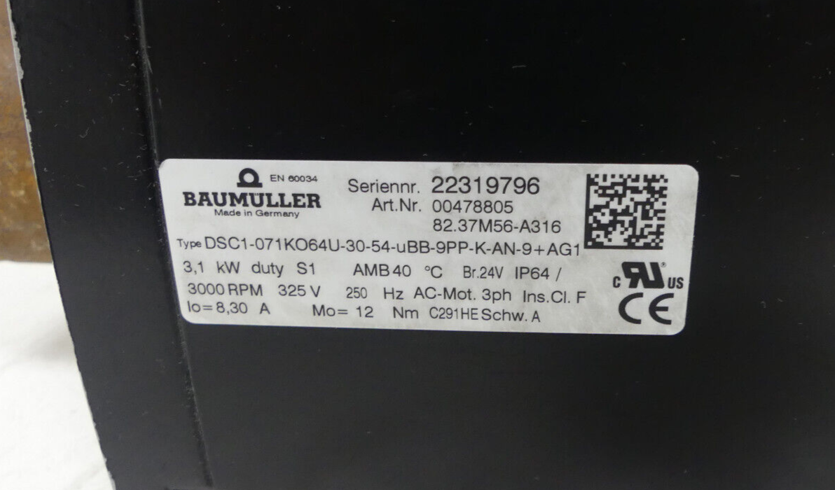 BAUMULLER DSC1-071K064U-30-54UBB-9PPK-AN-9+AG1