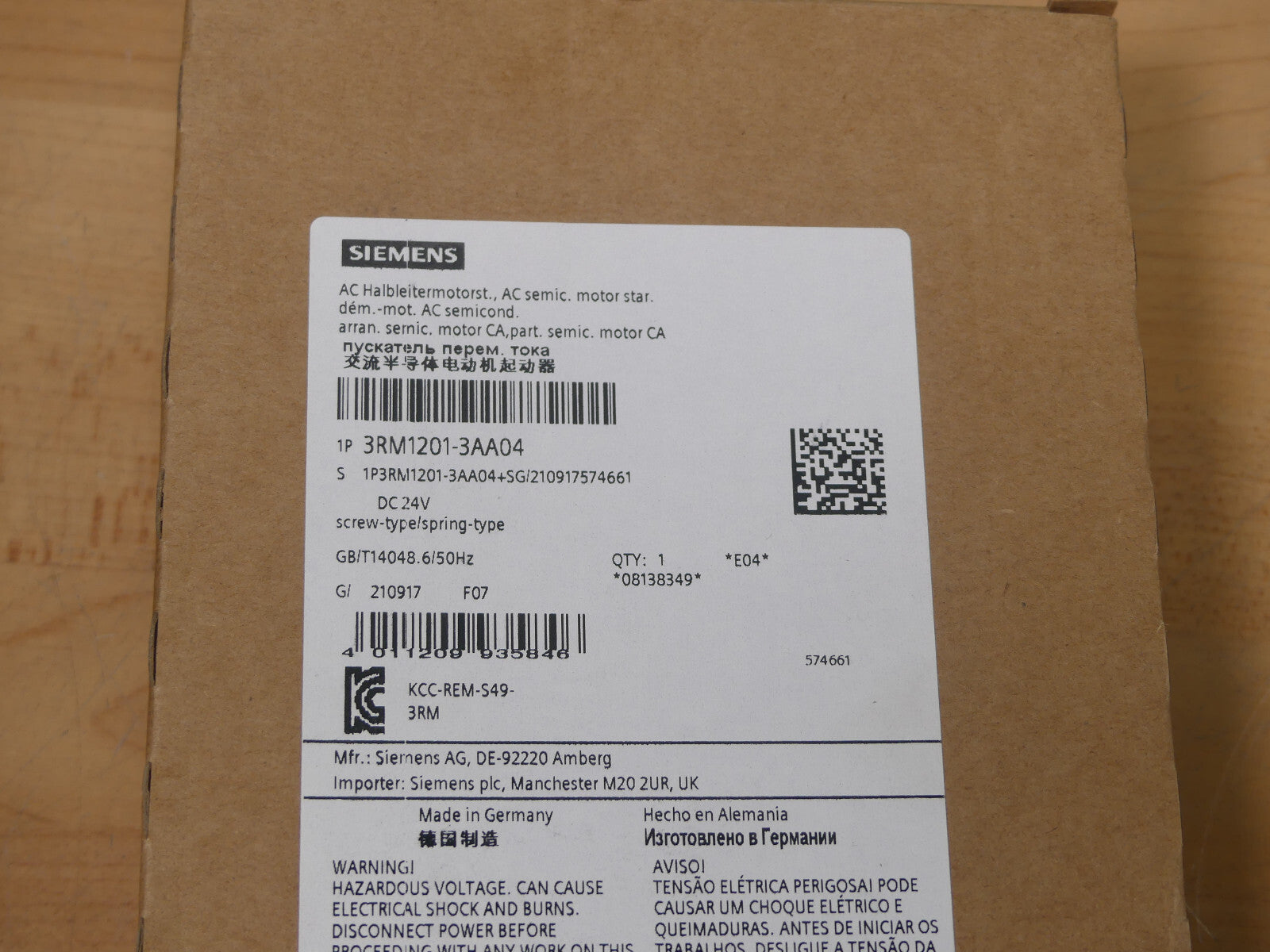 Siemens 3RM1201-3AA04