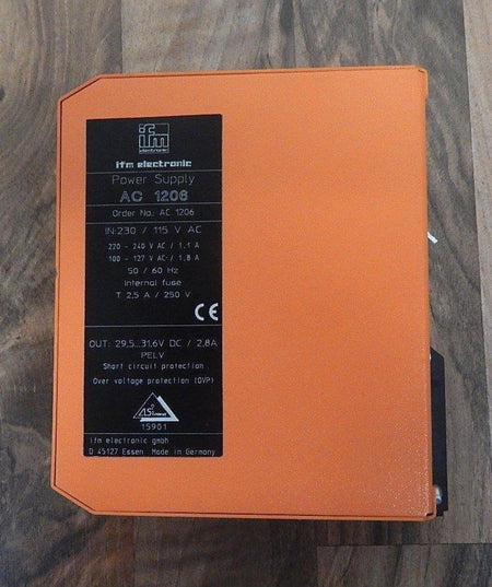 Ifm Electronic AC 1206 Power Supply 230/115V auf 29,5 bis 31,6V 