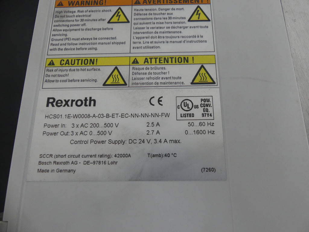 Rexroth HCS01.1E-W0008-A-03-B-ET-EC-NN-NN-NN-FW