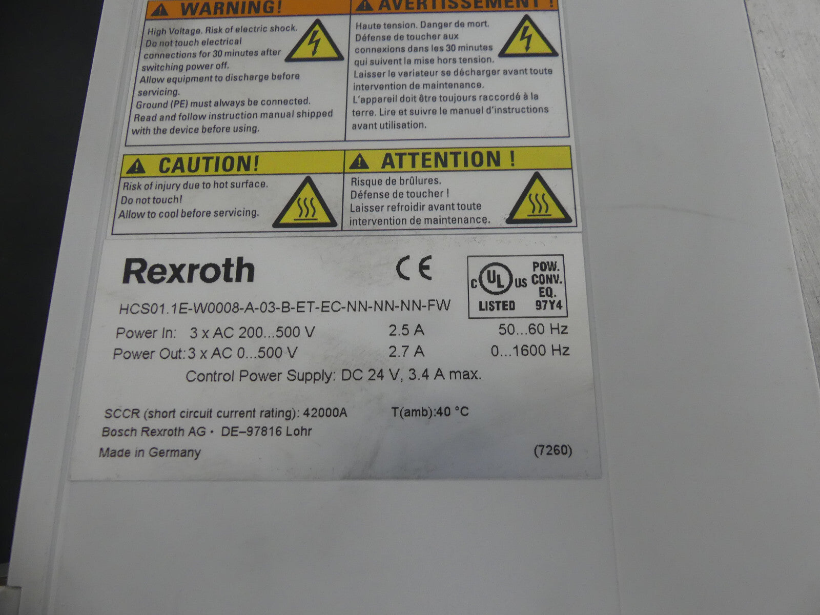 Rexroth HCS01.1E-W0008-A-03-B-ET-EC-NN-NN-NN-FW