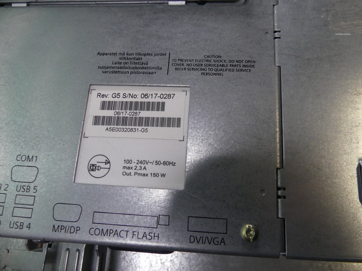 SIEMENS SIMATIC 6AV7803-0BC20-1AA0 6AV7 803-0BC20-1AA0 Panel PC 677 15"