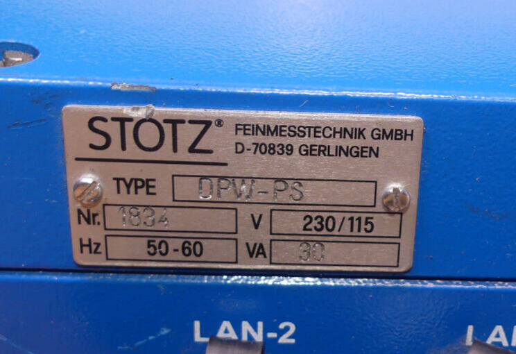 STOTZ Feinmesstechnik DPW-PS Netzteil