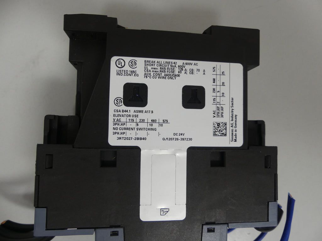 Siemens Sirius 3RT2027-2BB40