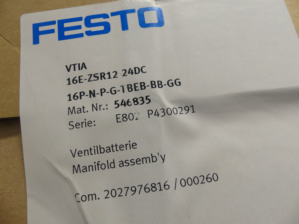 Festo VTIA 16E-ZSR12-24DC / 546835