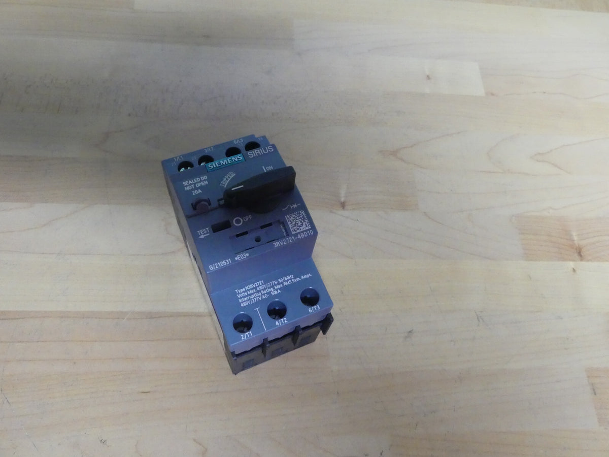 SIEMENS 3RV2721-4BD10   3RV27214BD10 Neue onhepankung