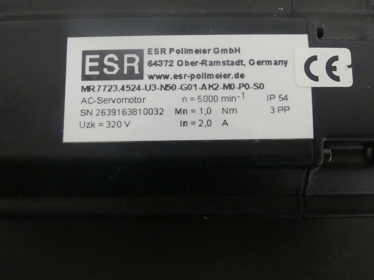 ESR AC Servomotor / MR 7723.4524-U3-N50-G01-AK2-M0-P0-S0 / 320V