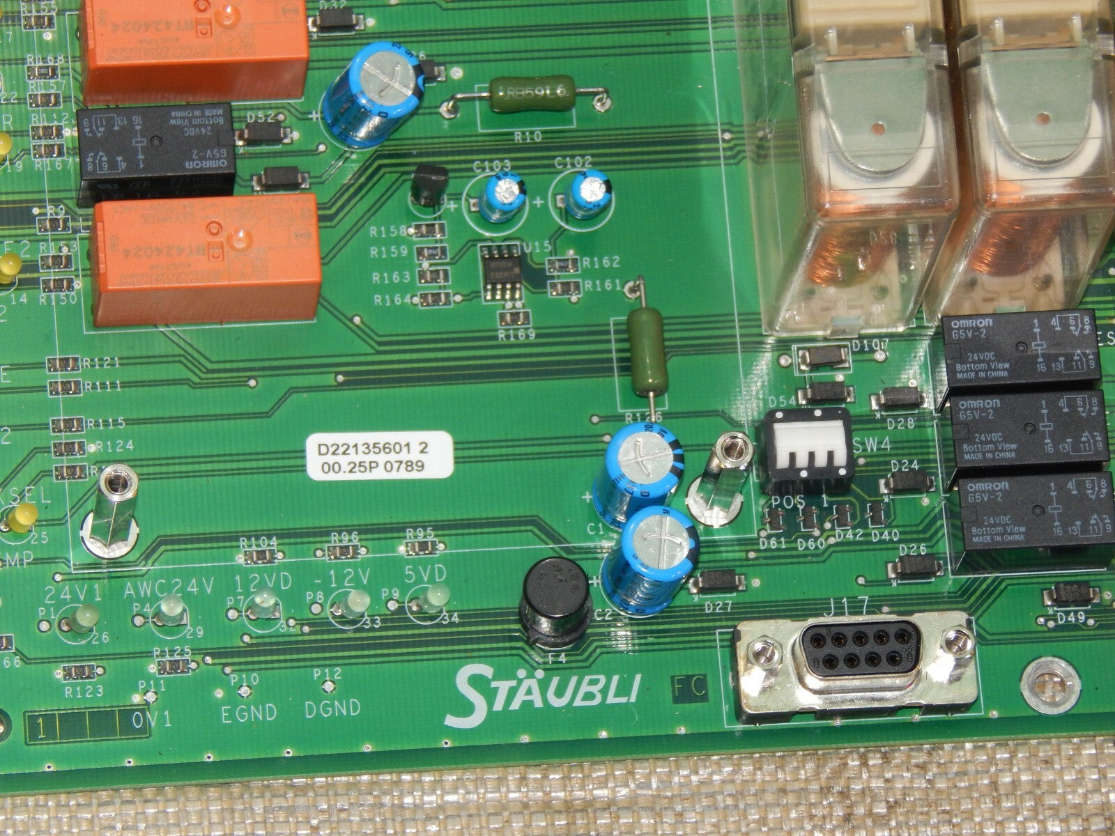  Stäubli Assembly Board D22135601 2 / 00.25P0789