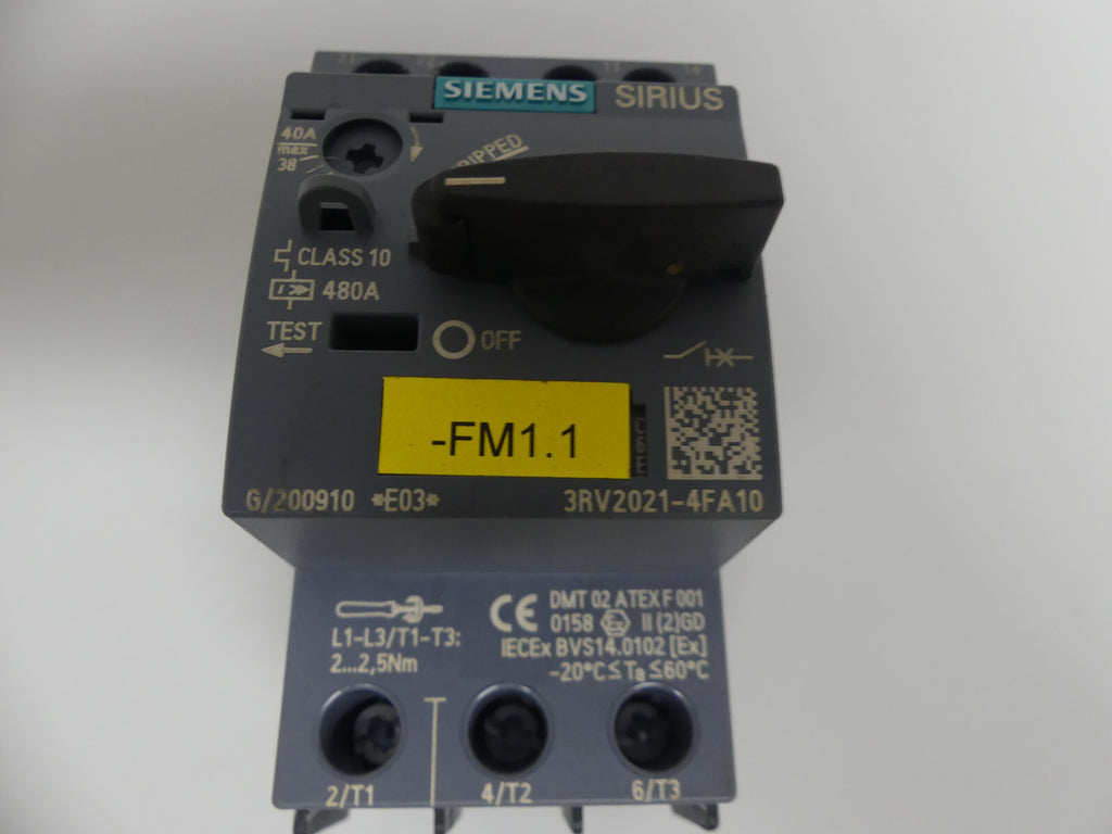 Siemens Leistungsschalter 3RV2021-4FA10