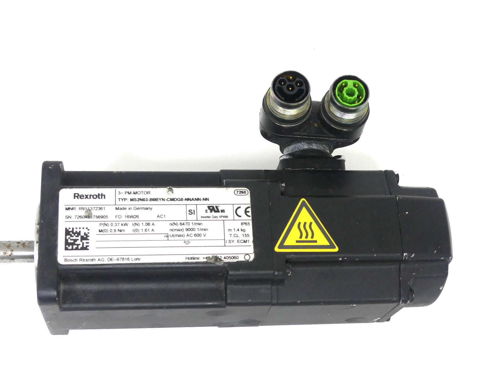 Rexroth MS2N03-D0BYN-CMSG0-NNANN-NN Motor Servo (leicht beschädigt)