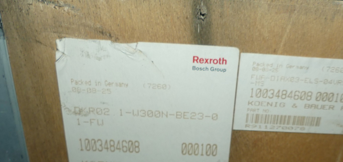 REXROTH DKR02.1-W300N-BE23-01-FW