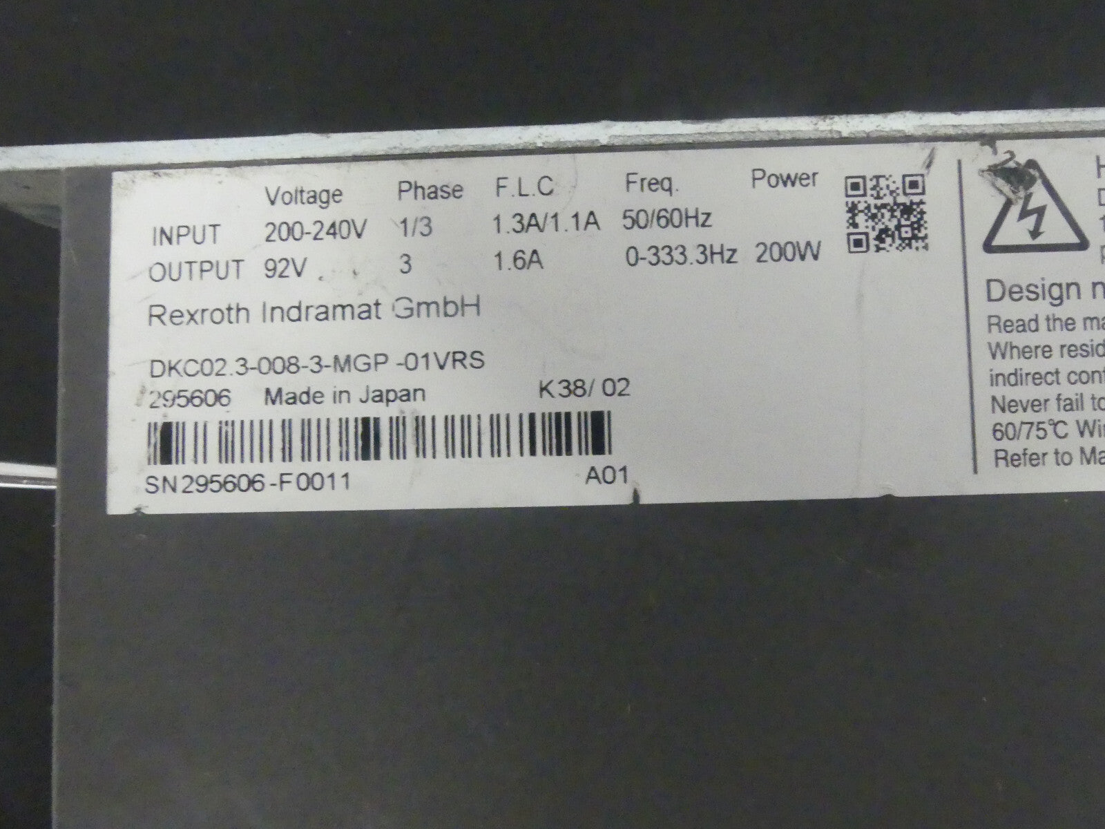Rexroth DKC02.3-008-3-MGP-01VRS