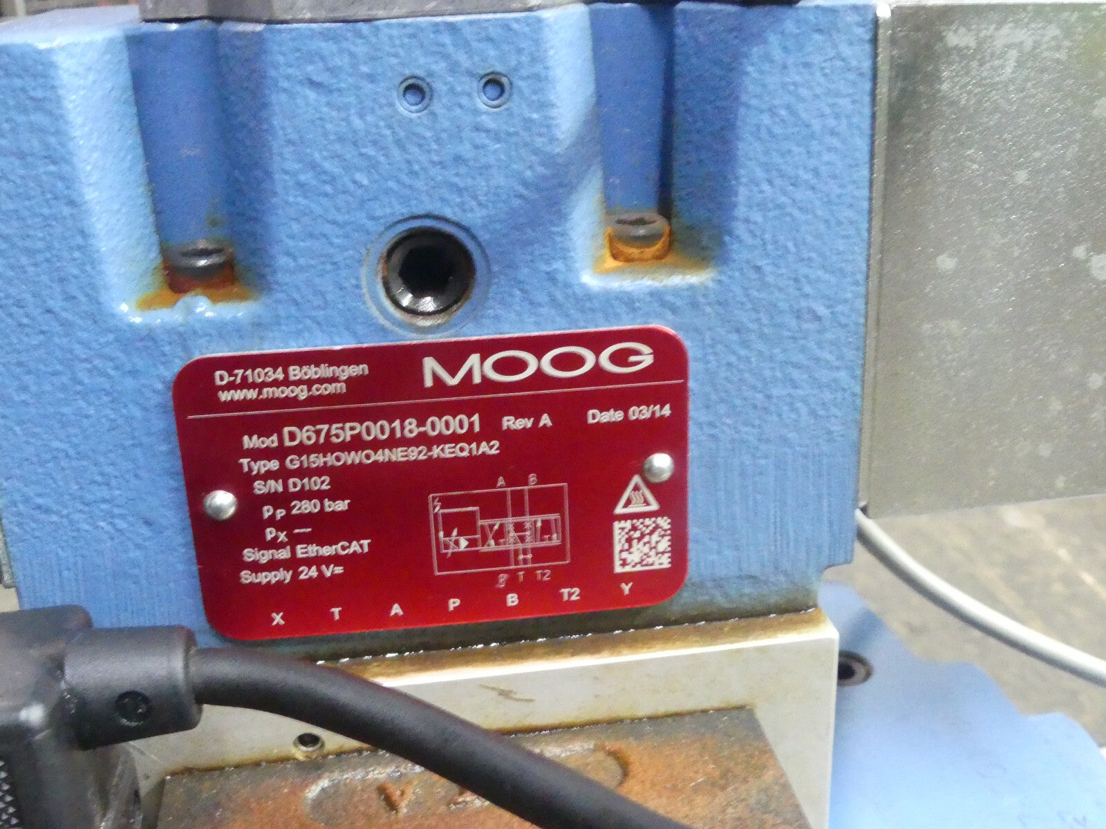 MOOG D675-0018-0001 / P15HXDW6SE92-KEK1A2 / D675P0018-0001 / G15HOWO4NE92-KEQ1A2