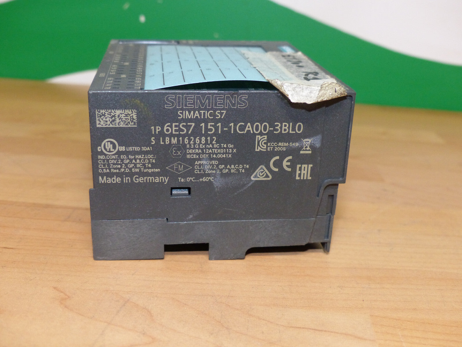 Siemens Simatic S7 6ES7 151-1CA00-3BL0 leicht beschädigt s.Bilder