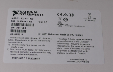 national instruments ni pxie-1082 Chassis