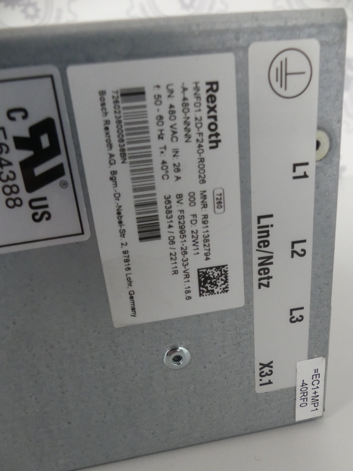 Rexroth HNF01.2D-F240-R0026-A-480-NNNN (Neuwertig)