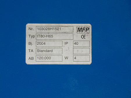  MFP IT80-H Halbbrückentaster Typ:IT80-H65 used