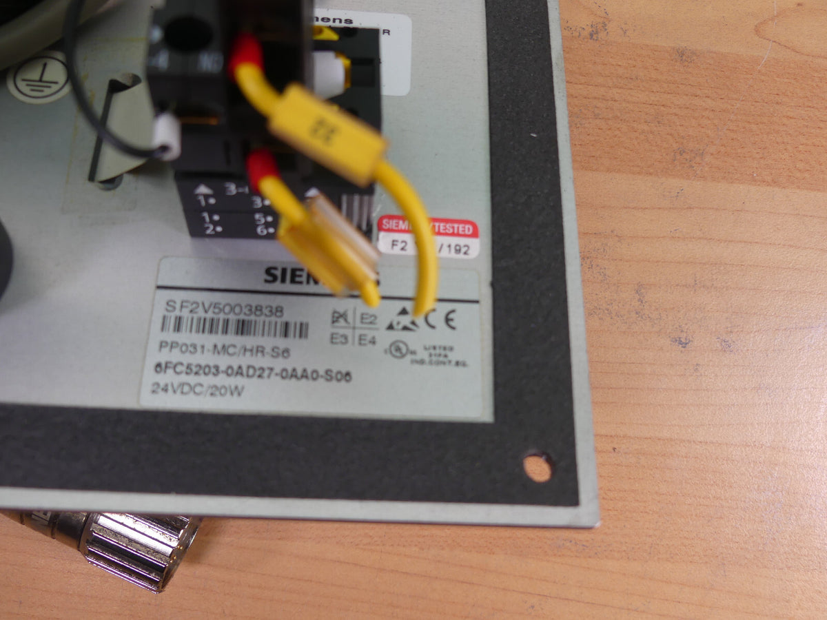 Siemens 6FC5203-0AD27-0AA0-S06   Steuertafel s.Bilder