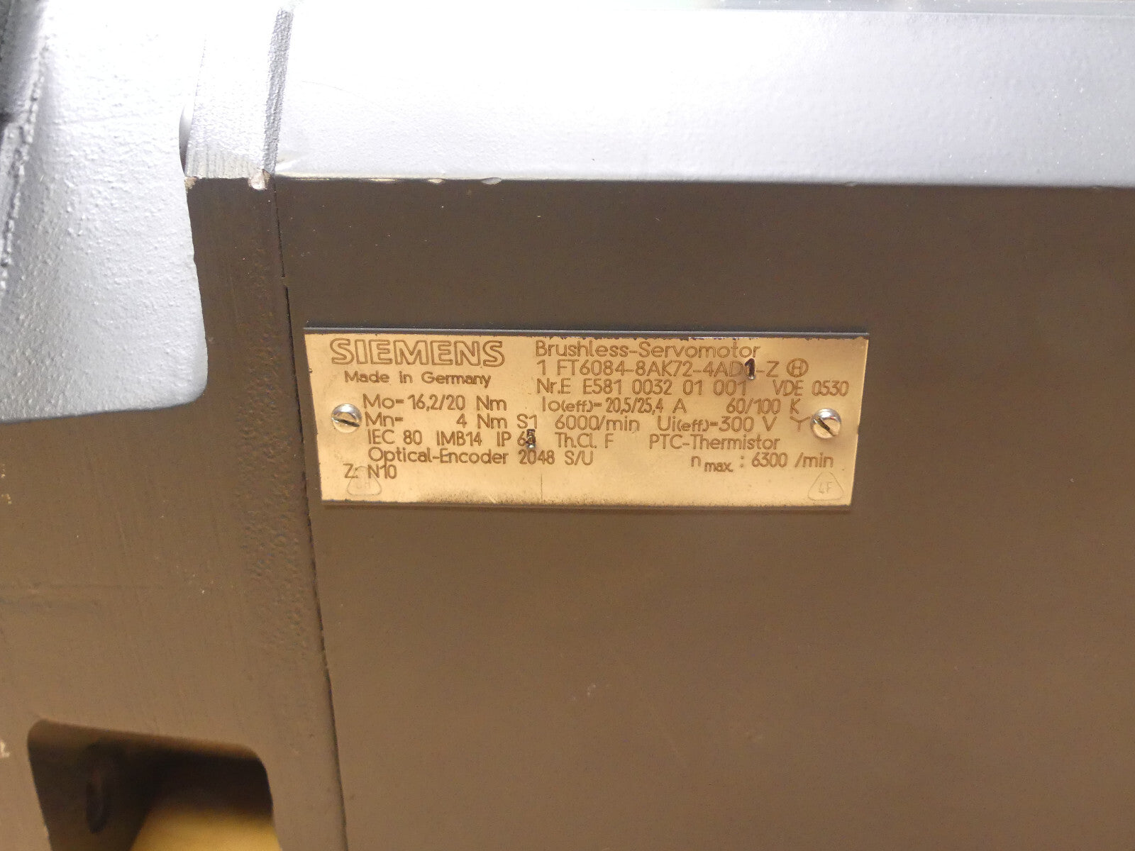 siemens 1ft6084-8ak72-4ad1-z used s.Bilder