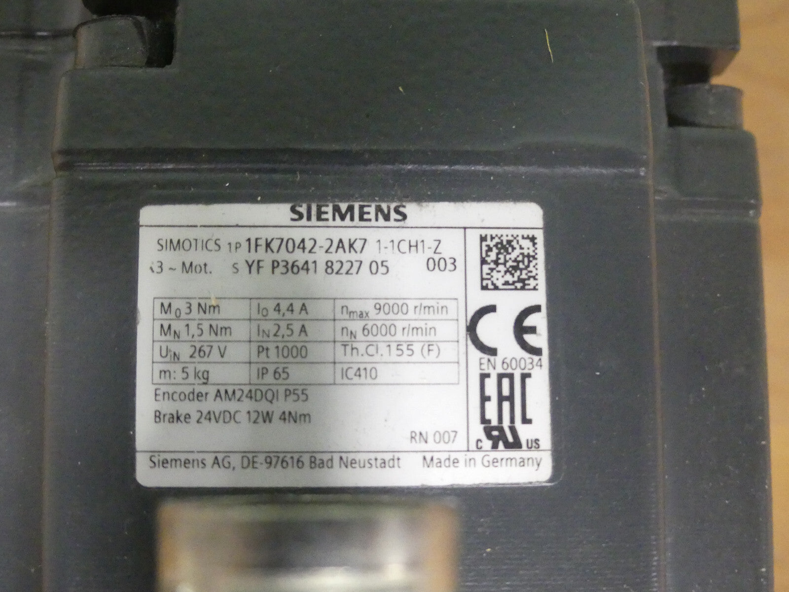 Siemens 1FK7042-2AK71-1CH1-Z