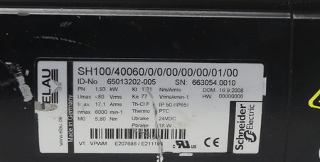 Elau PacDrive Servomoto SM-140/30/290/P0/55/S1/B0 19204303-549