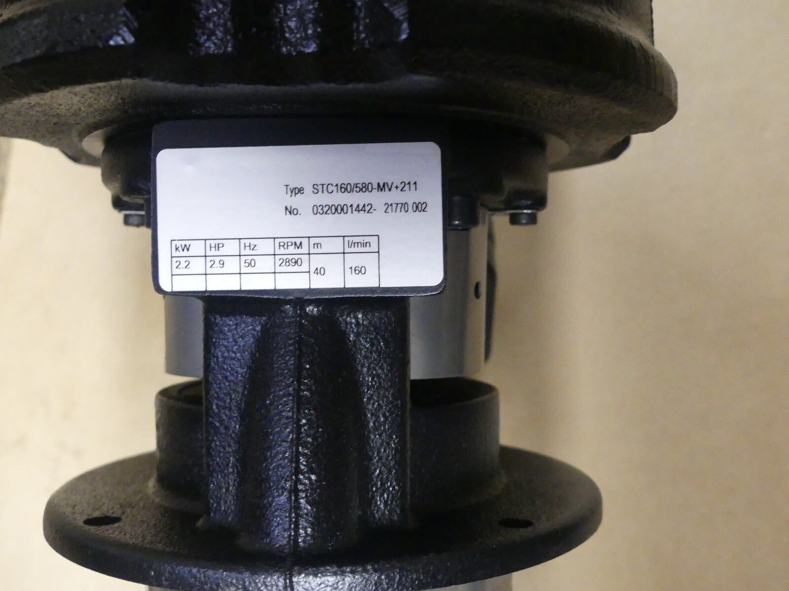 BRINK MANN PUMPS STC160/580-MV+211