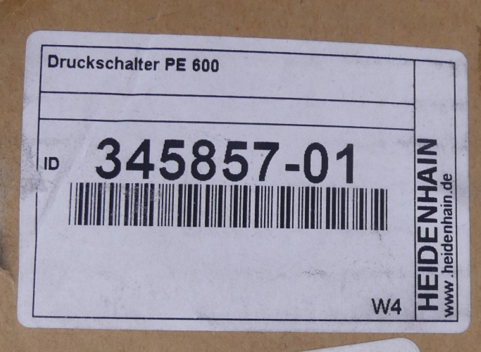 Heidenhain Druckschalter PE 600 345857-01