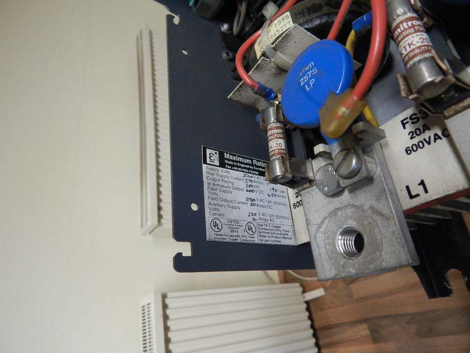 Eurotherm Drives 590 Digital Series Model No.591/4500/6/1/3/3/1/0/0000/000/370Am