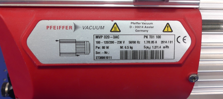 PFEIFFER VACUUM MVP 020-3AC PK T01 100
