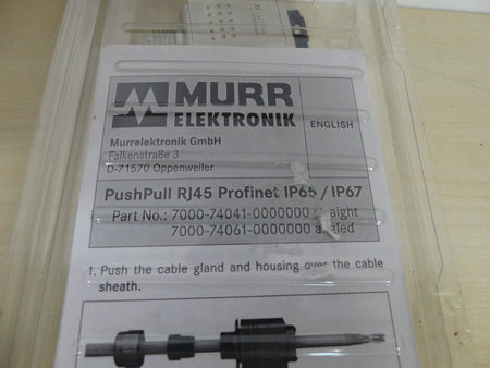 MURR ELEKTRONIK PushPull RJ45 Profinet IP65 / IP67