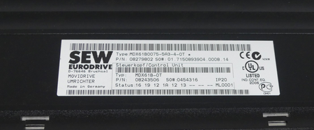 SEW MDX61B0075-5A3-4-0T + DFE32B + DEH21B