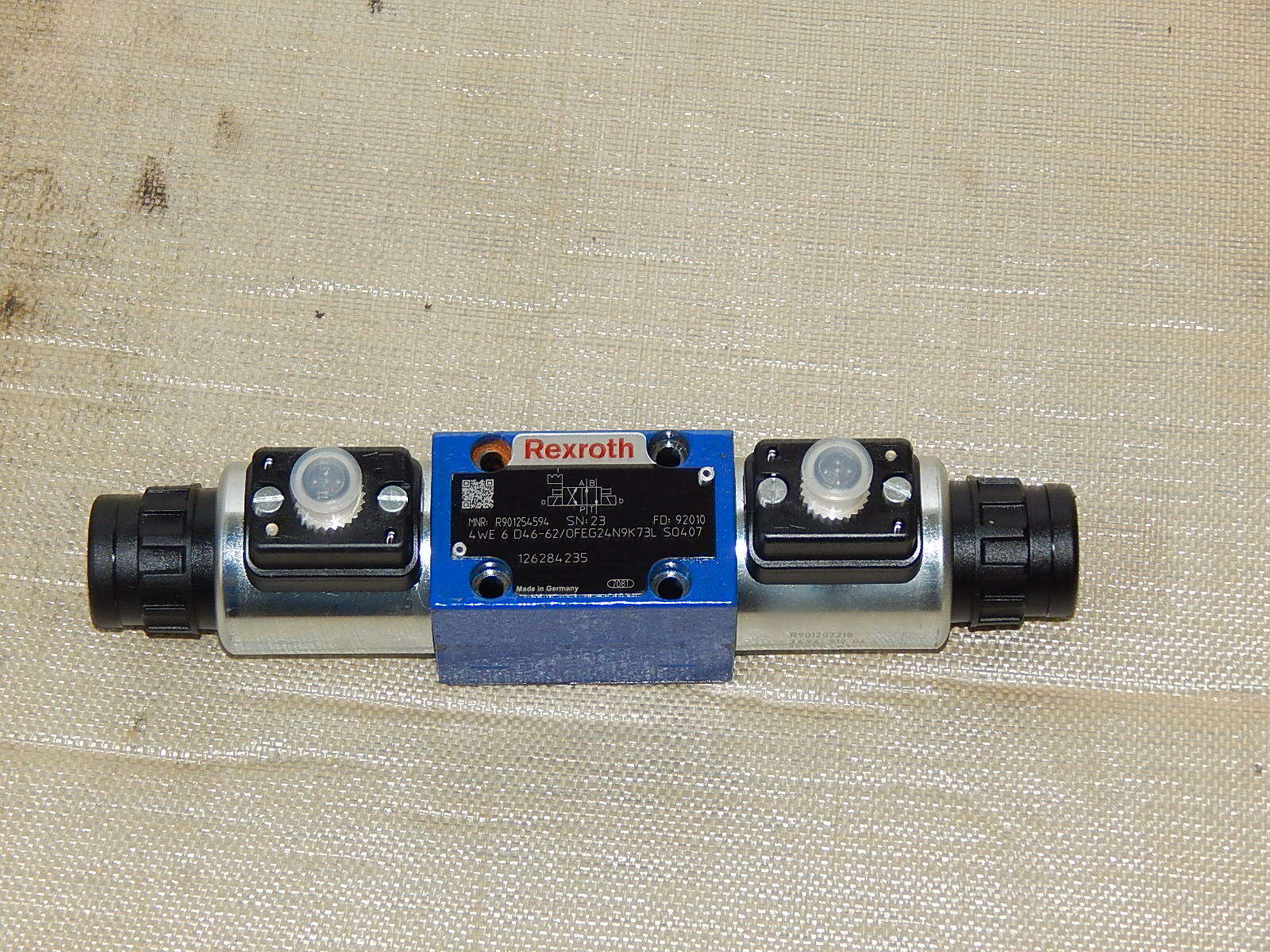  Rexroth Wegeventil 4WE 6 D46-62/OFEG24N9K73L//4WE 6 D46-62/0FEG24N9K73L  SO407