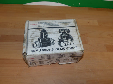 Gemü 610 15D 7 15211/N Kunststoff Membranventile Plastic Diaphragm Valve