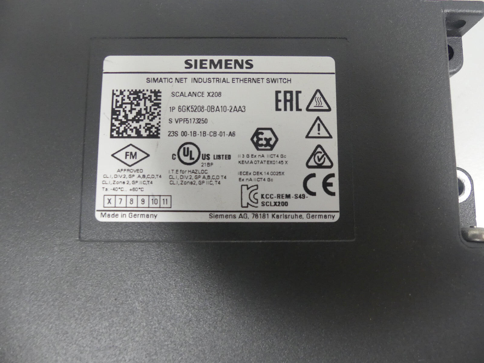 Siemens 6GK5208-0BA10-2AA3