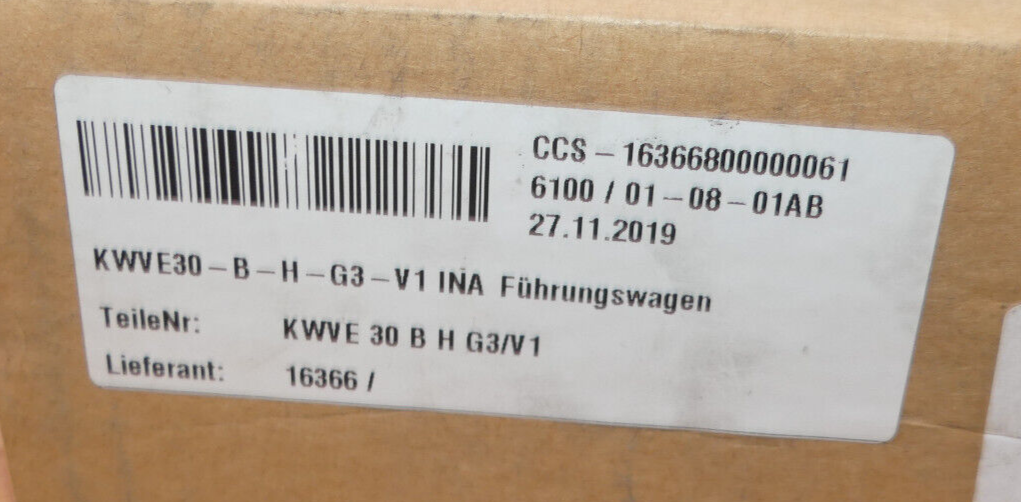 INA  KWVE30-B-H-G3-V1  Warenkorb A Anleitung