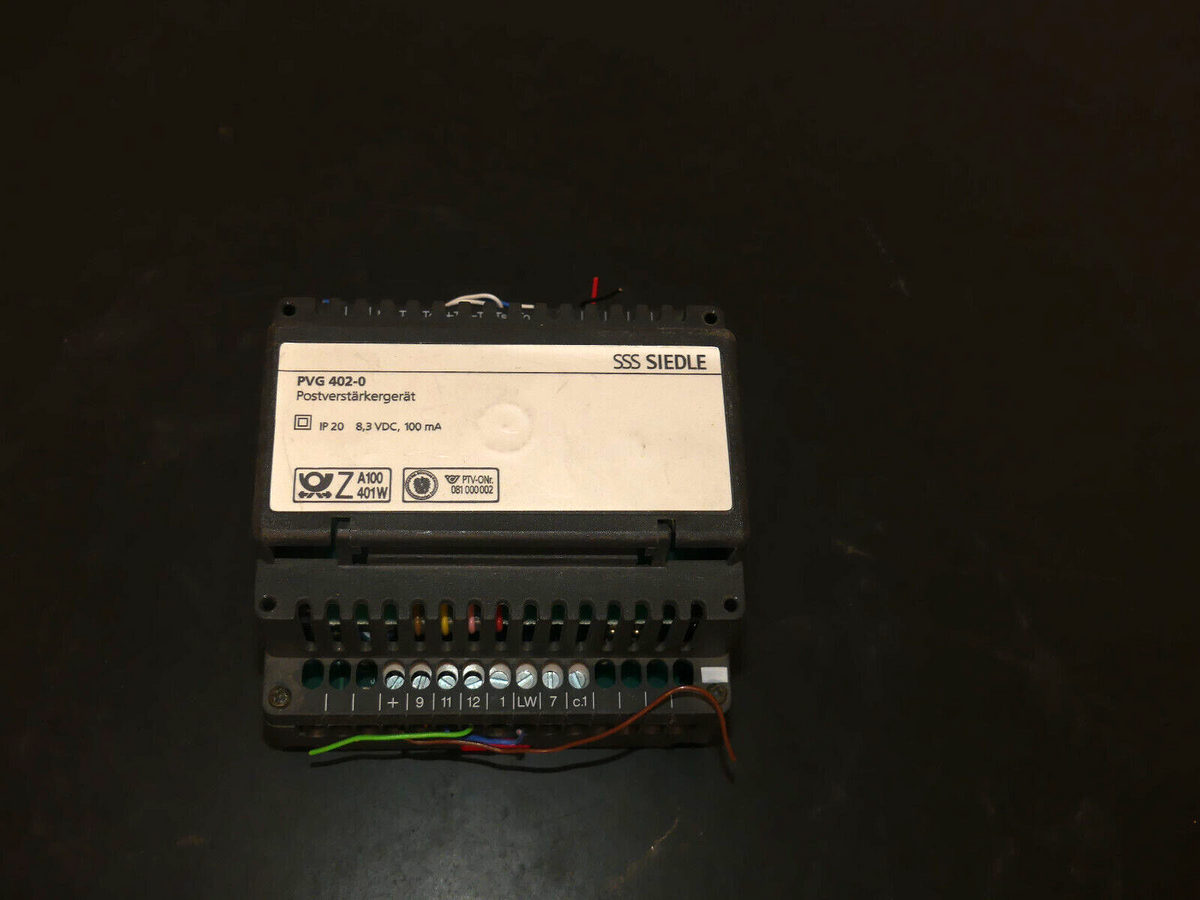 SSS Siedle PVG 402 - 0 Postverstärkergerät used  s.Bilder