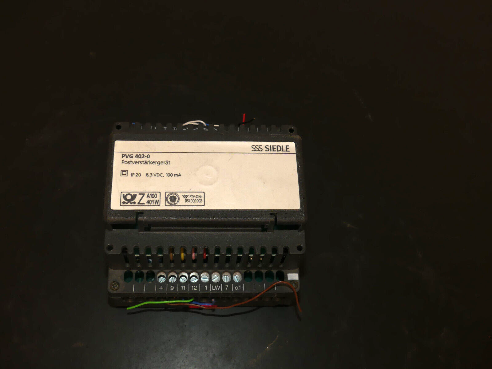 SSS Siedle PVG 402 - 0 Postverstärkergerät used  s.Bilder