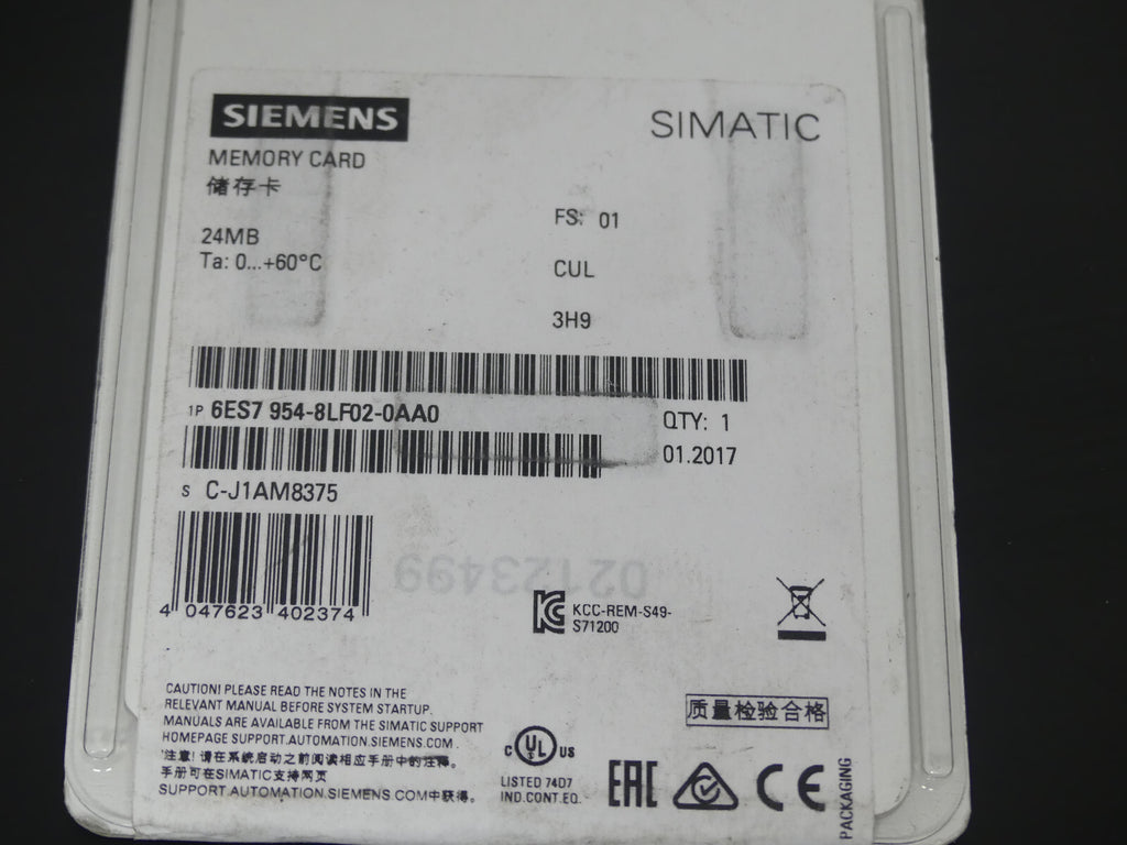 Siemens 6ES7 954-8LF02-0AA0  6ES7 9548LF020AA0  FS:01