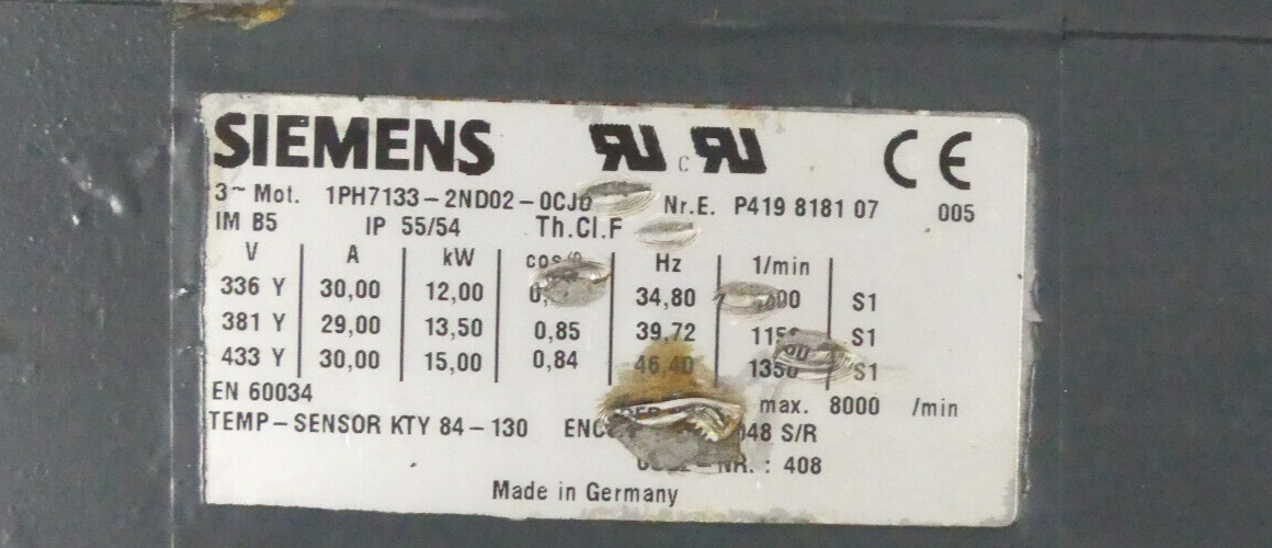 Siemens 1PH7133-2ND02-0CJ0