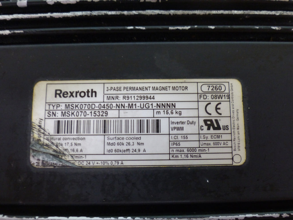 Rexroth Permanent-Magnet-Motor MSK070D-0450-NN-M1-UG1-NNNN