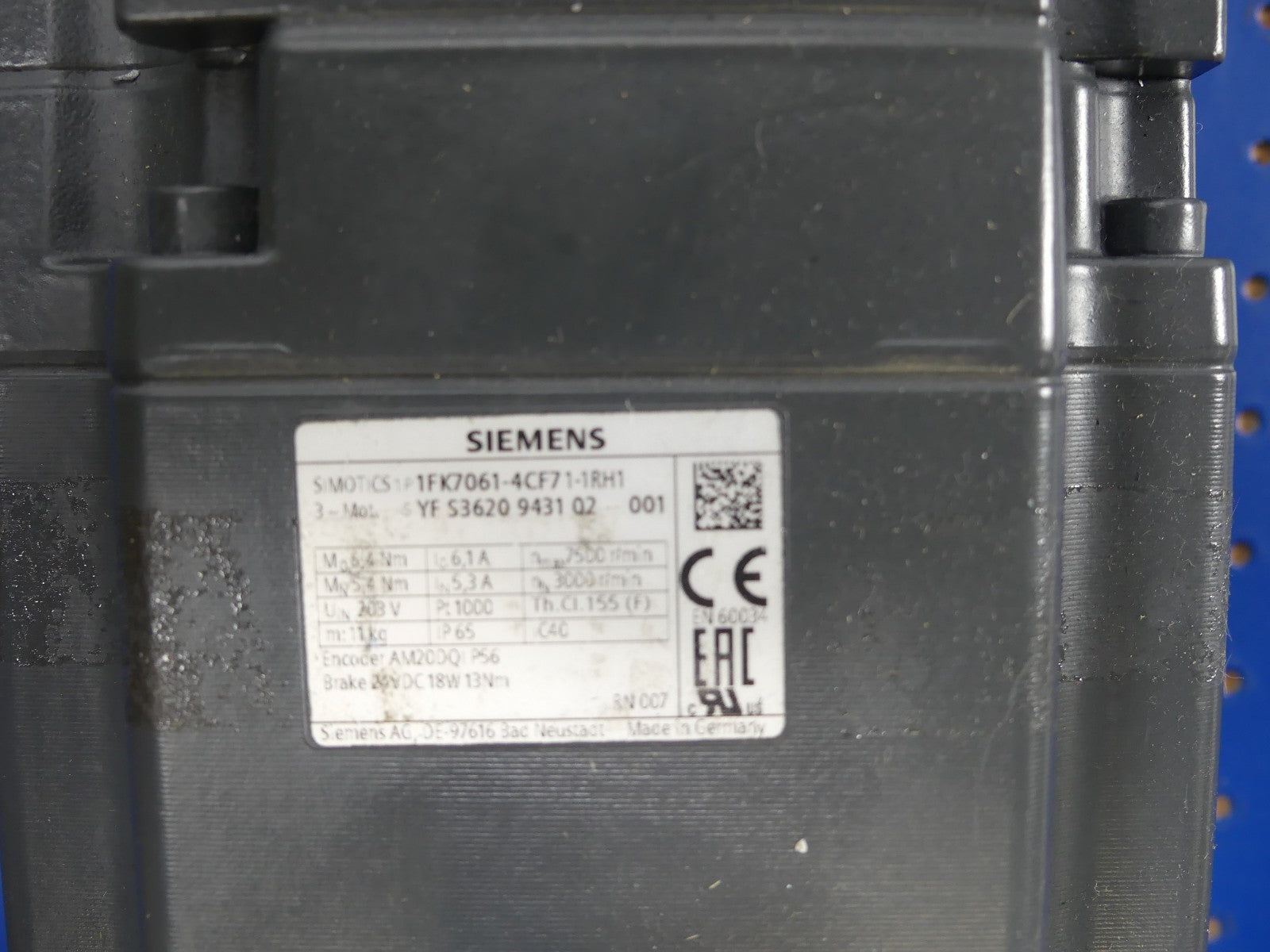 SIEMENS 1FK7061-4CF71-1RH1 ohne drehgeber
