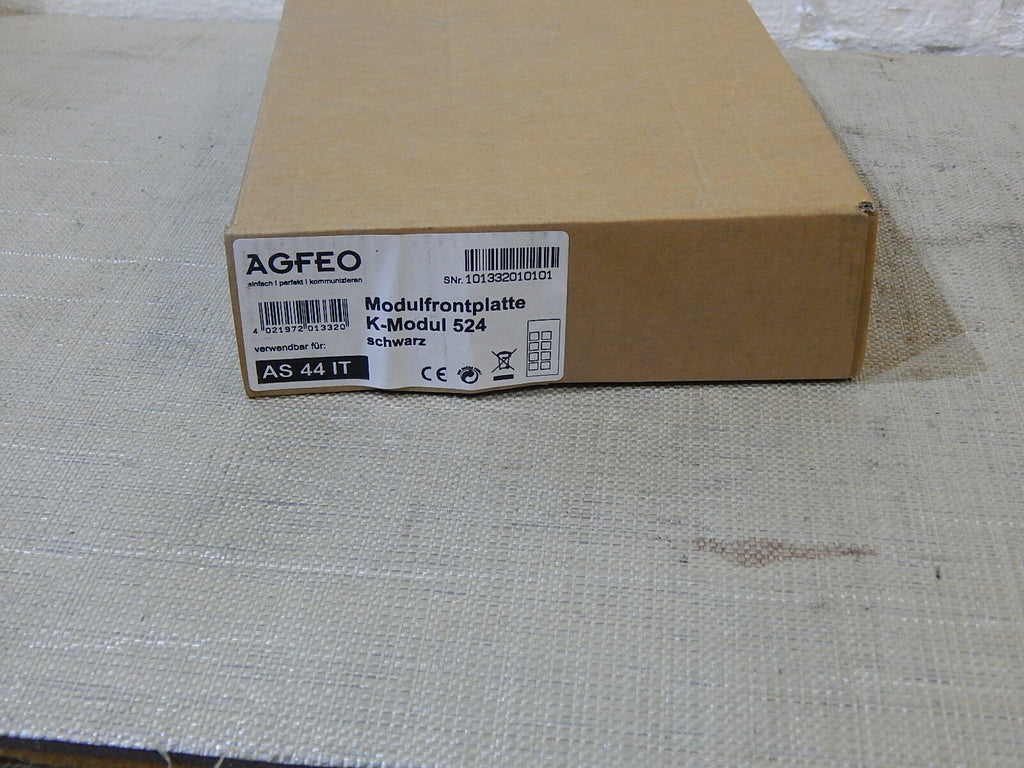  AGFEO Modulfrontplatte  for K-Modul 524  AS44IT Schwarz  new