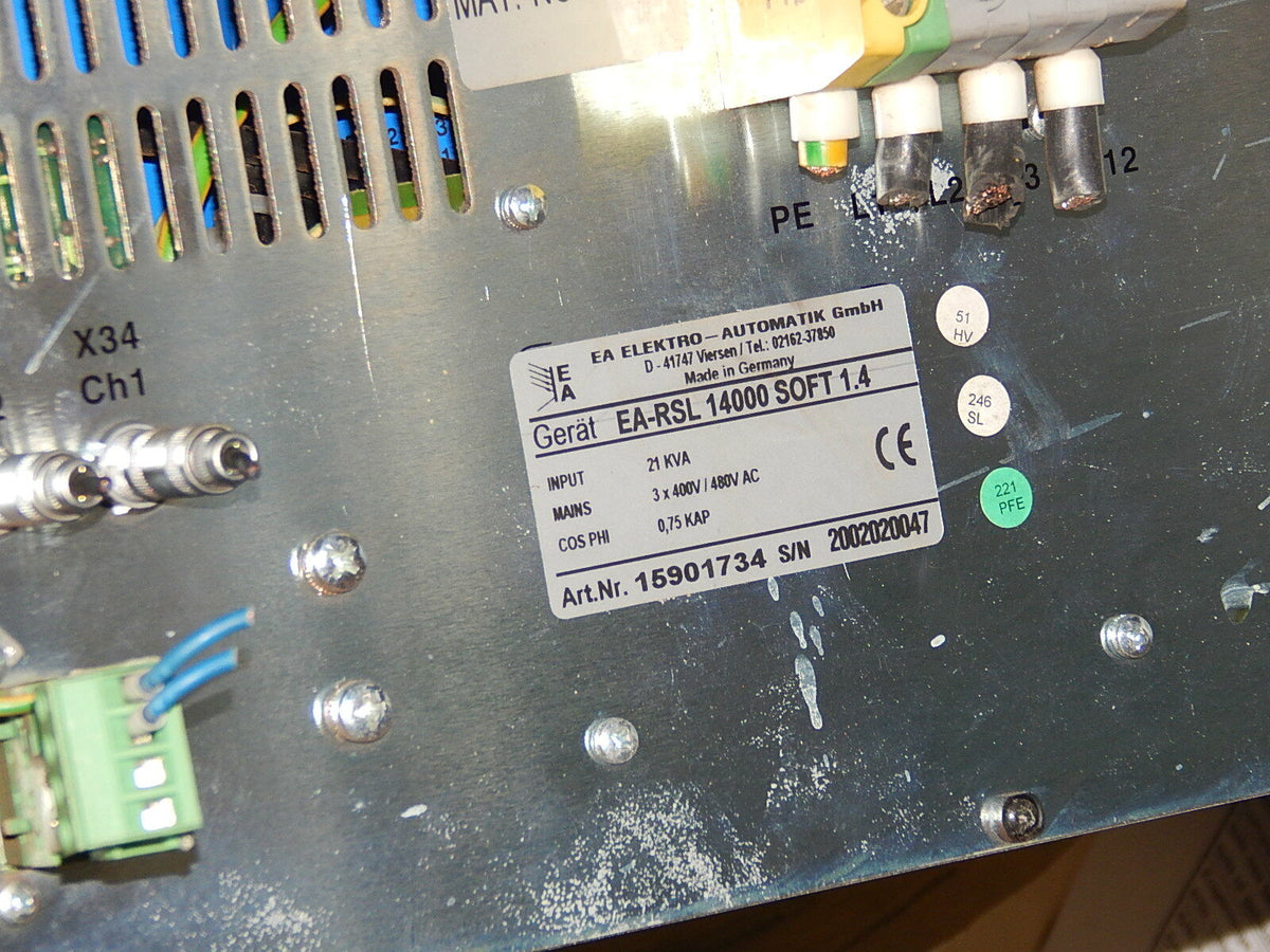 ROFIN SINAR EA-RSL 14000 SOFT 1.4  LASER POWER-SUPPLY// EARSL14000SOFT14  Used