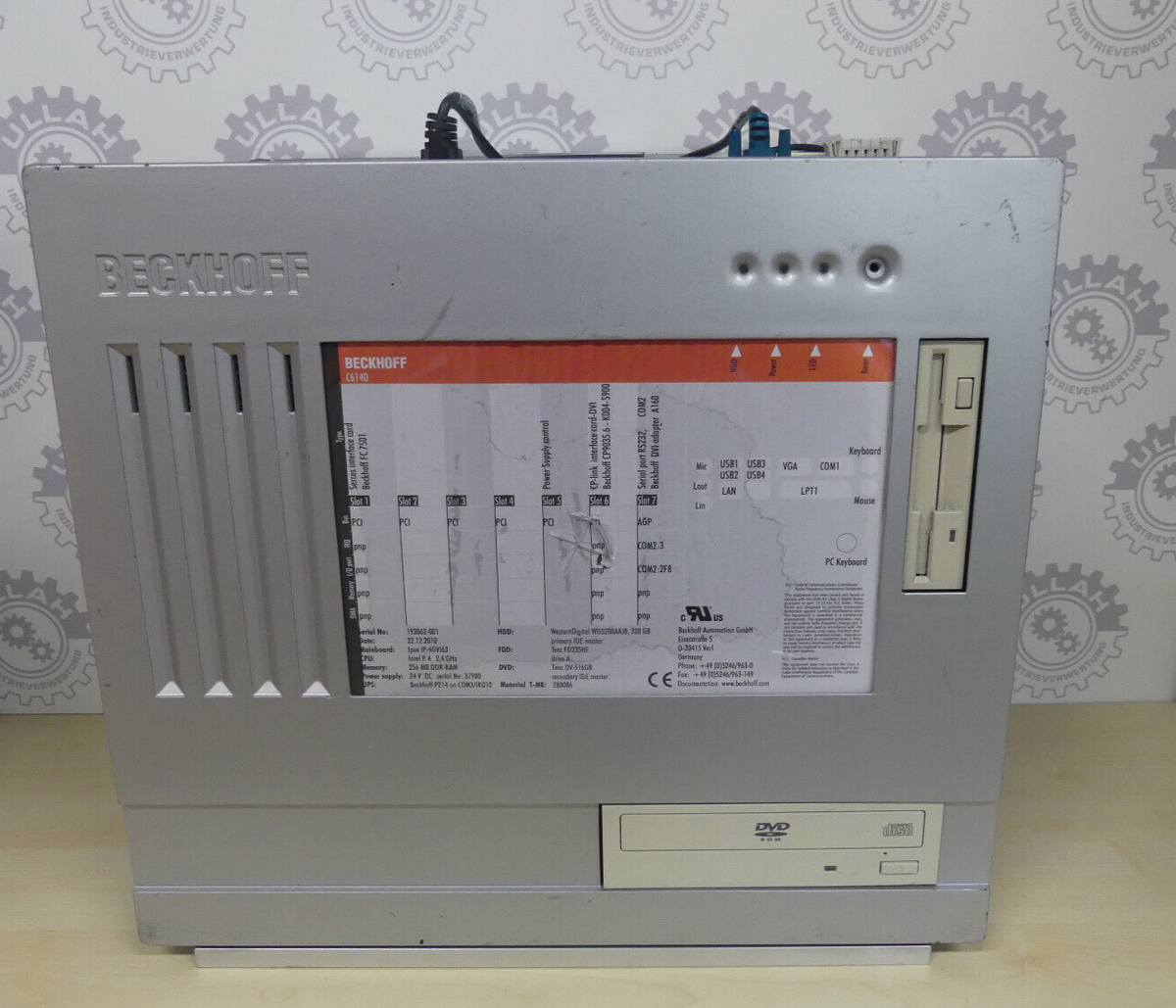BECKHOFF PC6140, leicht beschädigt s. Bilder