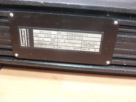 Seidel servomotor 6SM 69-M 2500-09