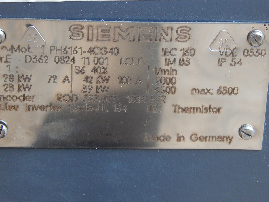 Siemens  3~Motor  1PH6161-4CG40