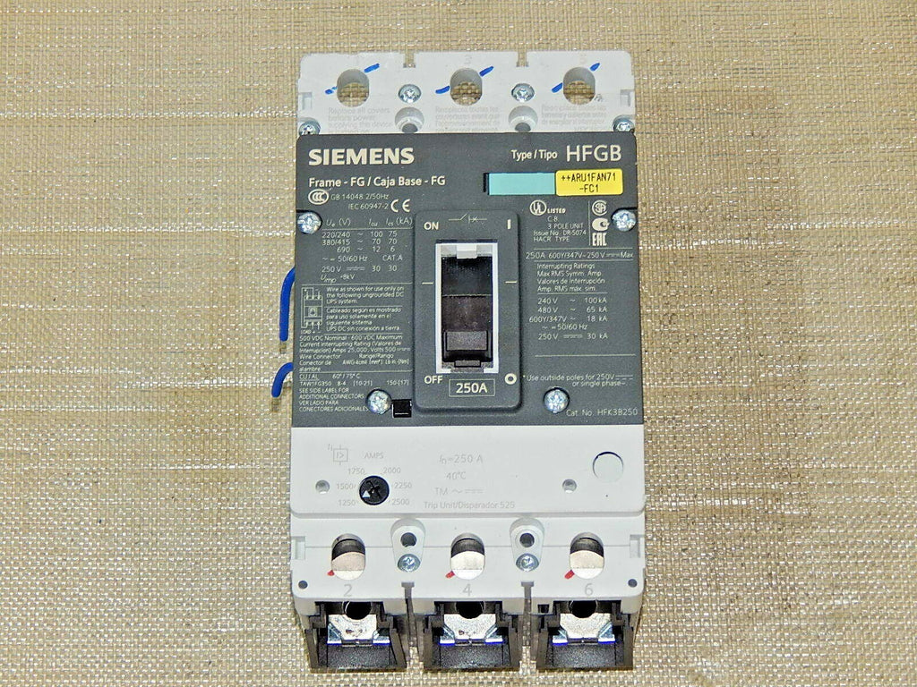 Circiut Breaker Siemens HFGB  3VL3525-3RR30-0AA0 250A Top Zustand 