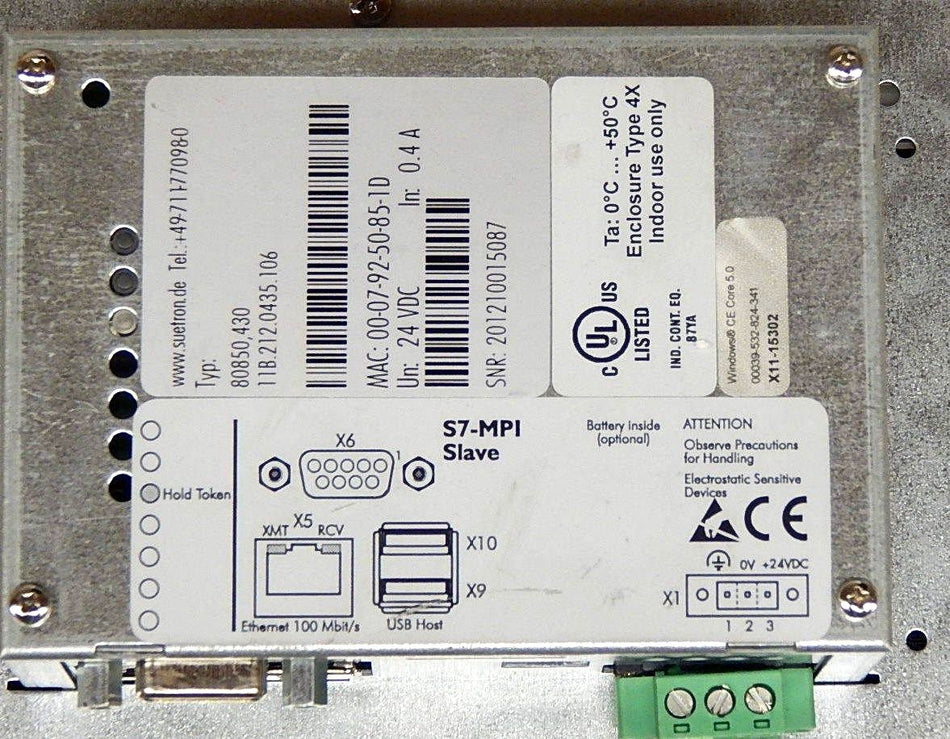 SUETRON S7-MPI Slave 80850,430  11B.212.0435.106